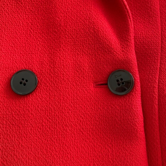 Christian Dior Red Tweed Dress - Picture 4 of 5